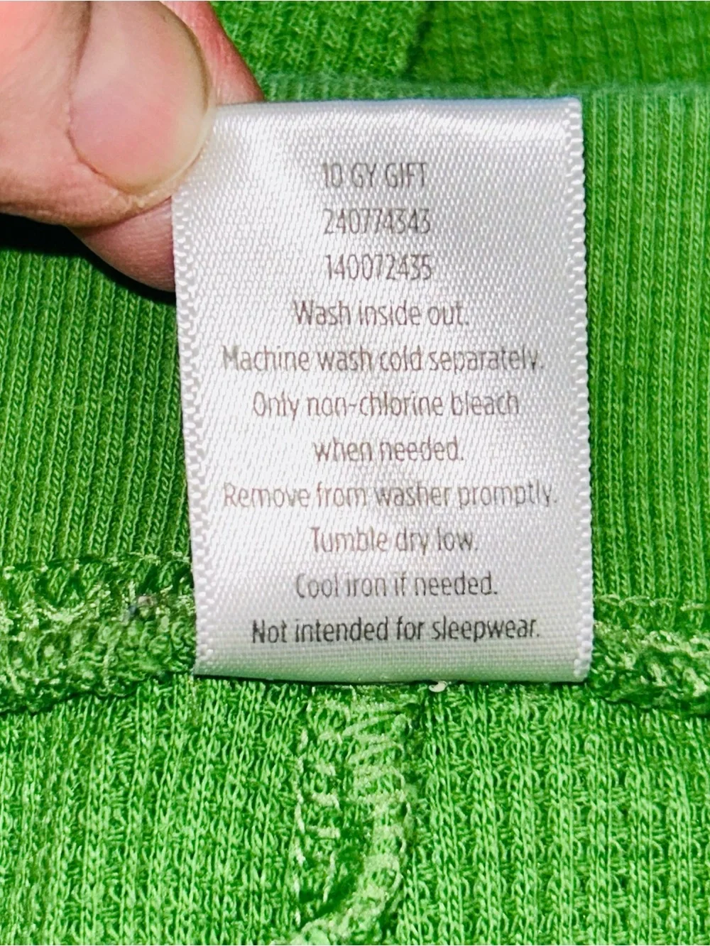 EUC GYMBOREE GIRLS MERRY & BRIGHT GREEN THERMAL BUTTON CROP LEGGINGS SIZE 9